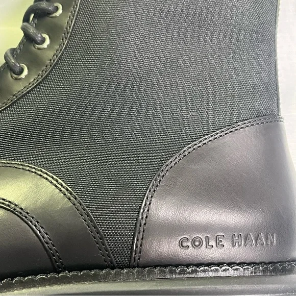 Cole Haan Ten Year Anniversary Ed. New Black Men's Lace Lightweight 12M Boots - Picture 8 of 10